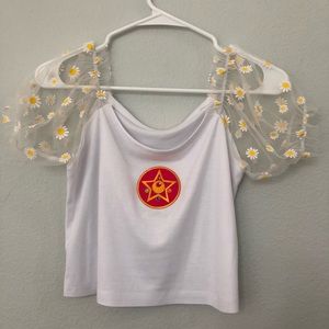 Happy Monday Sailor Moon Crop Top